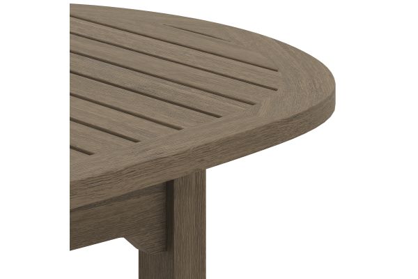Saratoga Oval Outdoor Patio Teak Wood Coffee Table