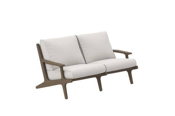 Saratoga Outdoor Patio Teak Wood Loveseat