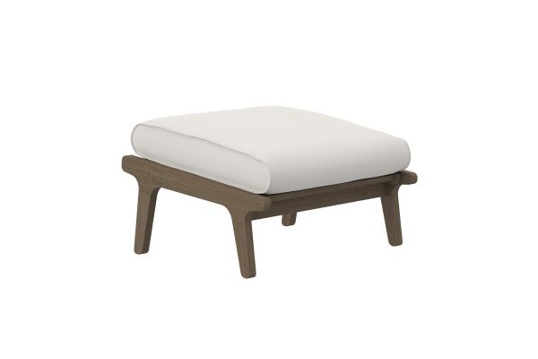 Saratoga Outdoor Patio Teak Ottoman