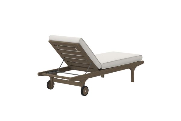 Saratoga Outdoor Patio Teak Chaise Lounge Chair