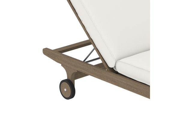 Saratoga Outdoor Patio Teak Chaise Lounge Chair