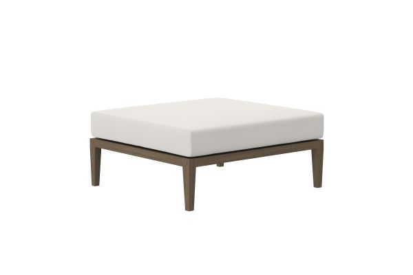 Northlake Outdoor Patio Teak Ottoman