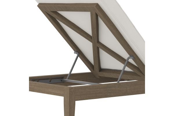 Northlake Outdoor Patio Teak Chaise Lounge