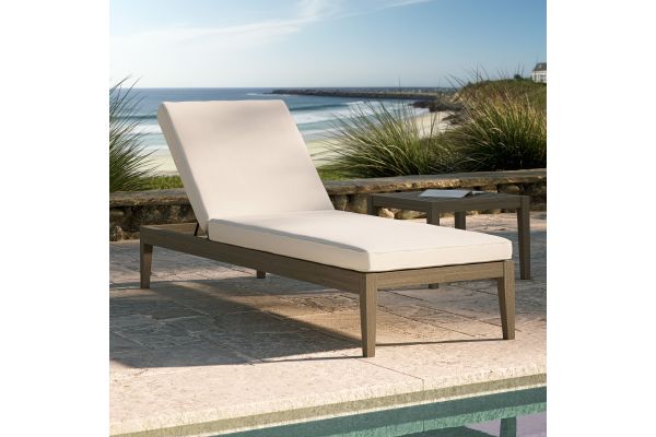 Northlake Outdoor Patio Teak Chaise Lounge