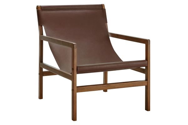 Sonora Leather Sling Chair by Modway