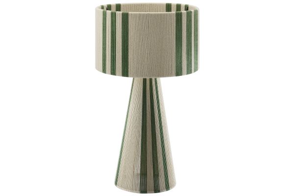 Gia Handwoven Cotton Thread Striped or Plain Table Lamp by Modway