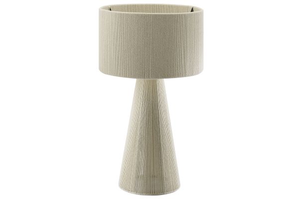Gia Handwoven Cotton Thread Striped or Plain Table Lamp by Modway