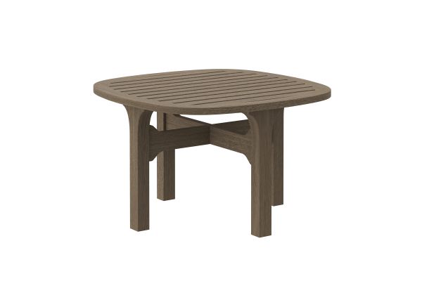 Saratoga Square Outdoor Patio Teak Wood Side Table by Modway