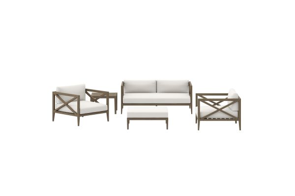 Northlake 5-Piece Outdoor Patio Teak Wood Furniture Set by Modway