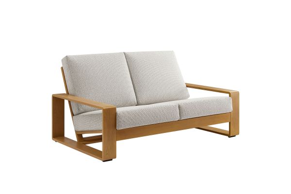 Lirienne Outdoor Patio Aluminum Faux Wood Loveseat by Modway