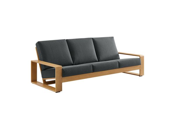 Lirienne Outdoor Patio Aluminum Faux Wood Sofa by Modway