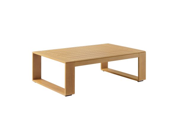 Lirienne Outdoor Patio Aluminum Faux Wood Coffee Table by Modway