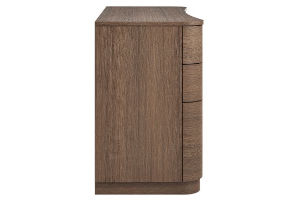 Mirae 55" 6-Drawer Curved Office Desk by Modway