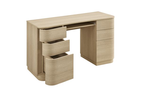 Mirae 55" 6-Drawer Curved Office Desk by Modway