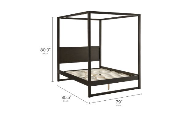 Alva King Wood Canopy Platform Bed by Modway