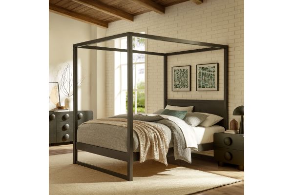 Alva King Wood Canopy Platform Bed by Modway