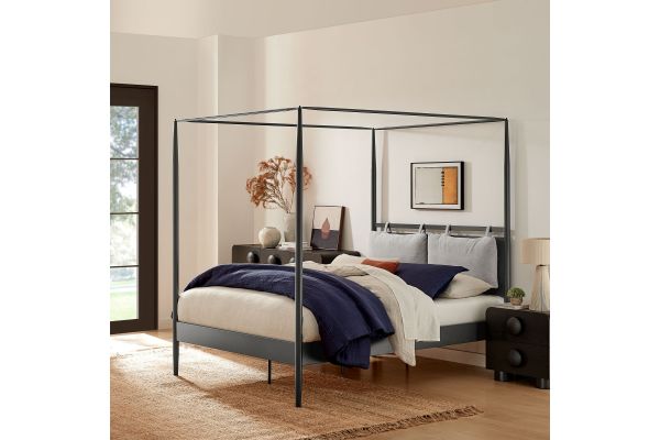 Marlowe 4-Poster Canopy Metal King Platform Bed by Modway
