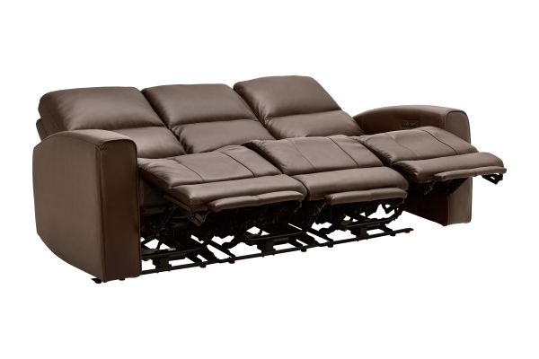 Rocco Brown Dual Power Reclining Sofa