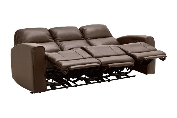 Rocco Brown Dual Power Reclining Sofa