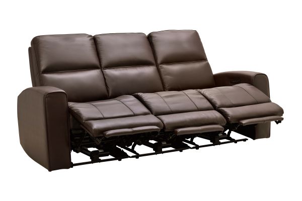 Rocco Brown Dual Power Reclining Sofa