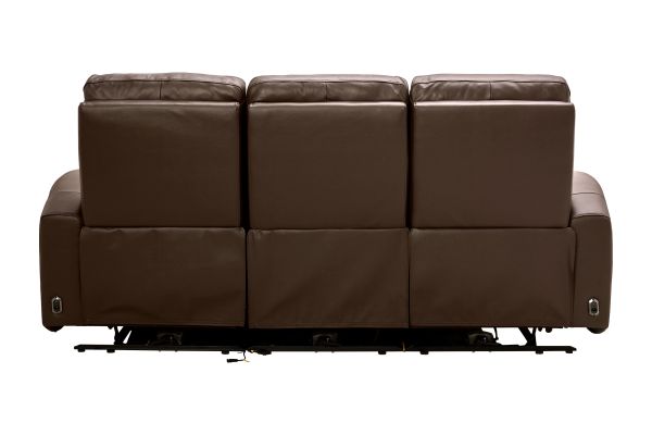 Rocco Brown Dual Power Reclining Sofa