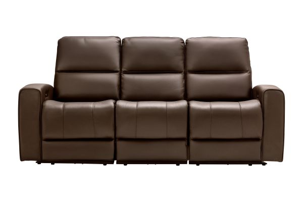 Rocco Brown Dual Power Reclining Sofa