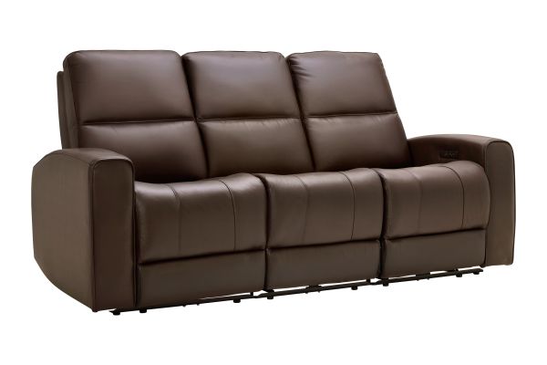 Rocco Brown Dual Power Reclining Sofa