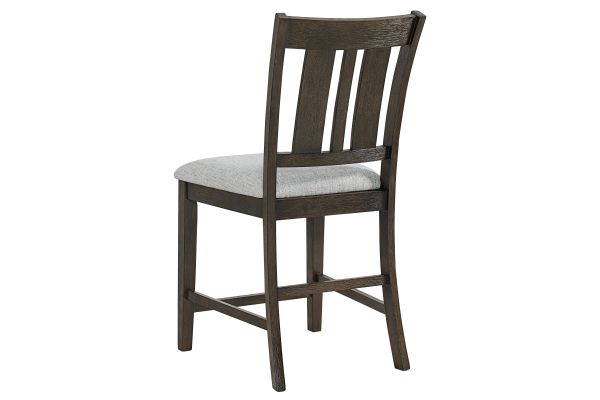 Hadley Brown Counter Table + 4 Counter Chairs + Bench