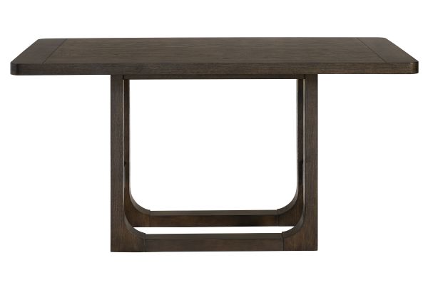 Hadley Brown Counter Table + 4 Counter Chairs + Bench