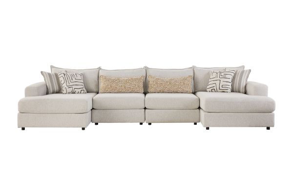 Dream 4-Piece Sectional with Dual Chaises