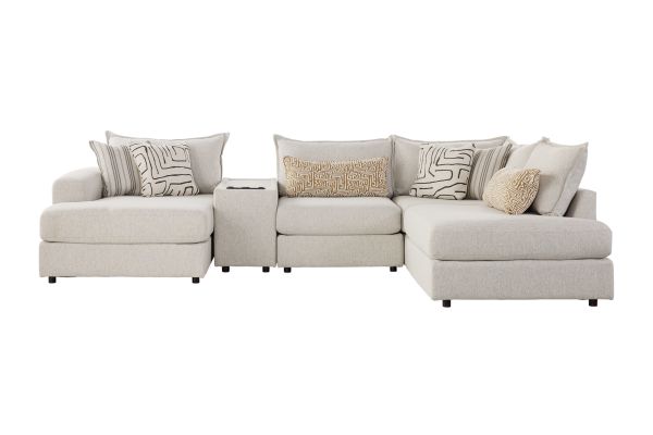 Dream 5-Piece Console Sectional with Left Arm Facing Chaise