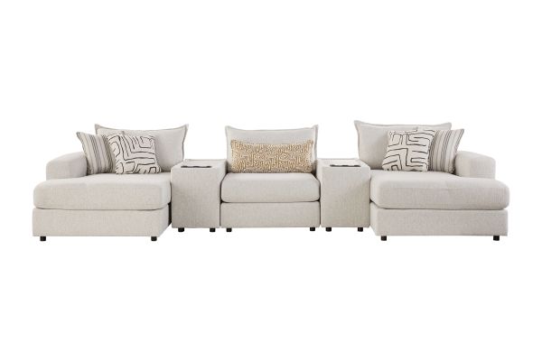 Dream 5-Piece Console Sectional with Dual Chaises
