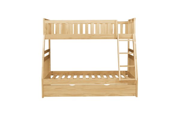 Bartly Natural Pine Twin/Full Bunk Bed with Trundle