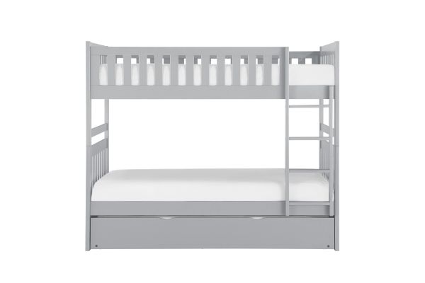 Orion Gray Twin/Twin Bunk Bed with Trundle