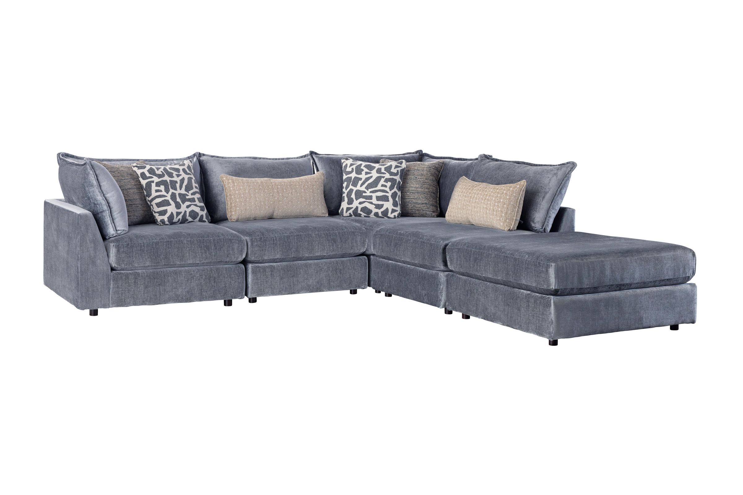 DreamTwo Steel 5-Piece Corner Sectional with Ottoman at Gardner White