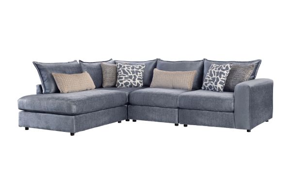 DreamTwo Steel 4-Piece Sectional with Left Arm Facing Bump Chaise