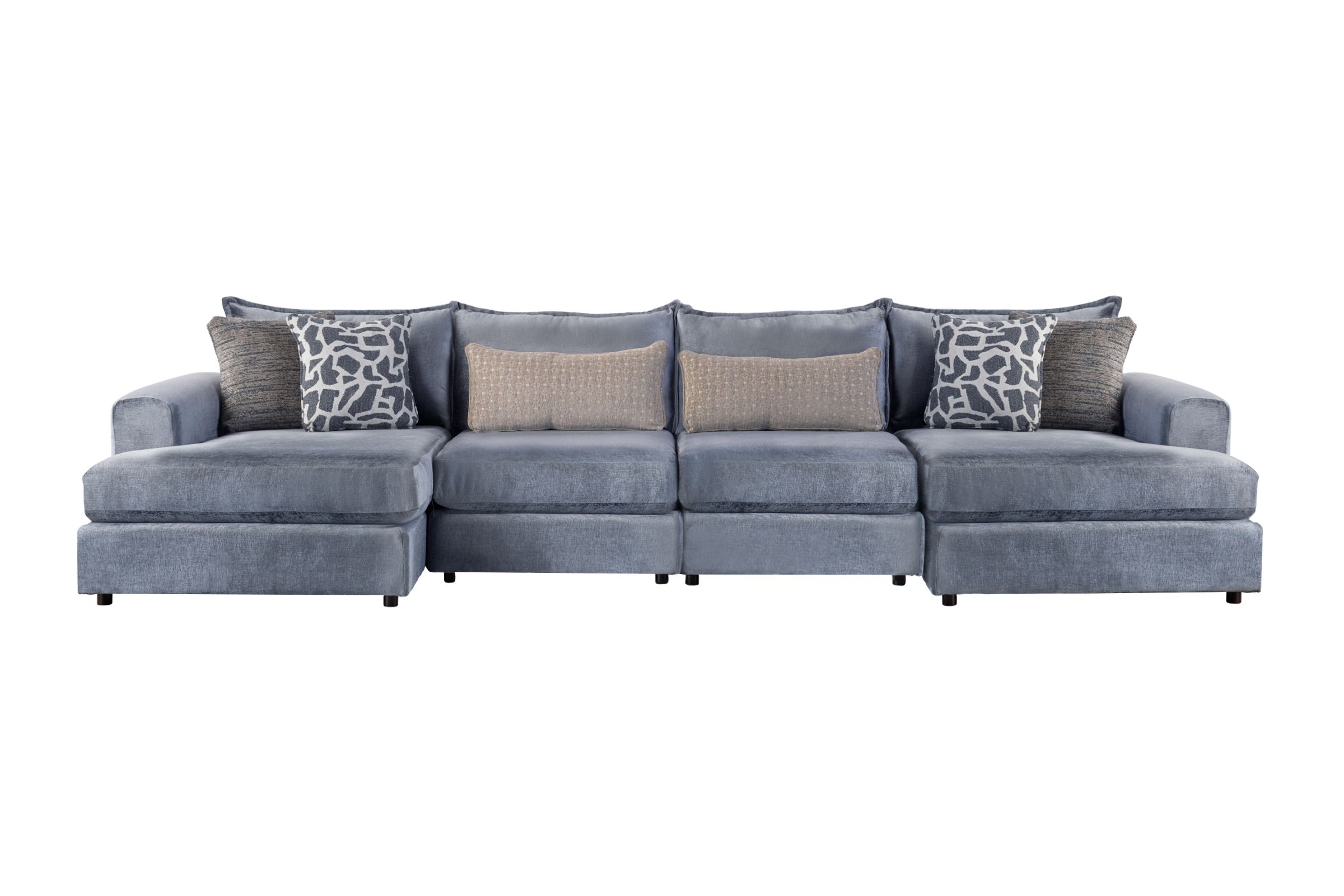 DreamTwo Steel 4-Piece Dual Chaise Sectional at Gardner White