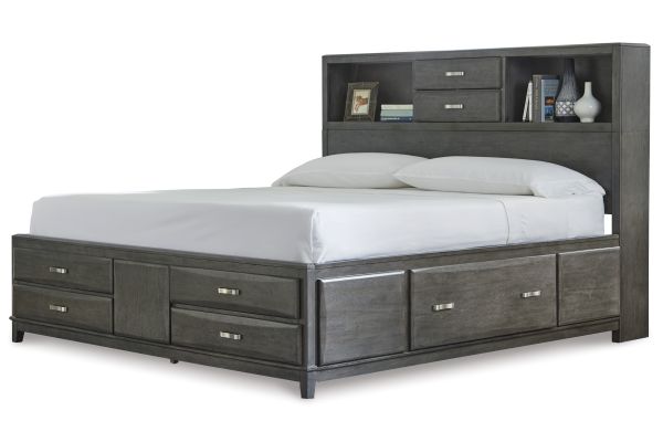 Caitbrook King Storage Bed with 8 Drawers