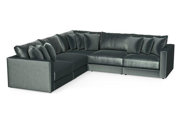 Brynn Pine 5-Piece Sectional 