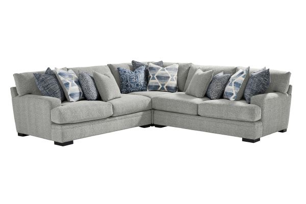 Bulova Silver 3-Piece Sectional 