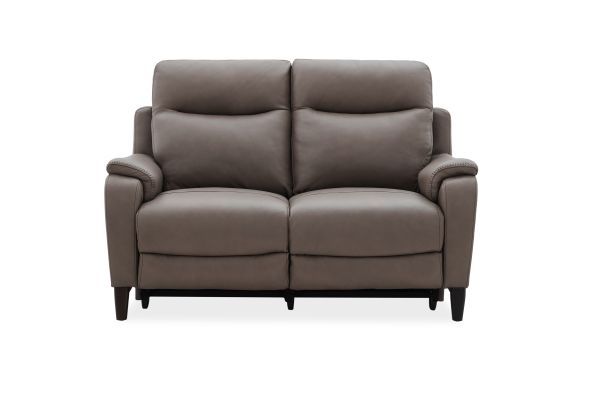 Marco Sable Dual Power Leather Reclining Loveseat
