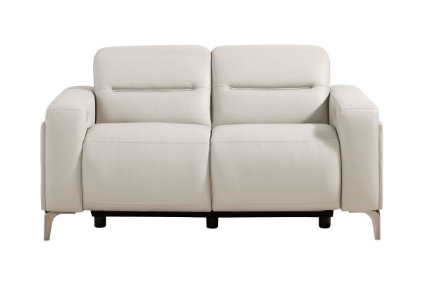 Amalfi Grey Dual Power Reclining Loveseat
