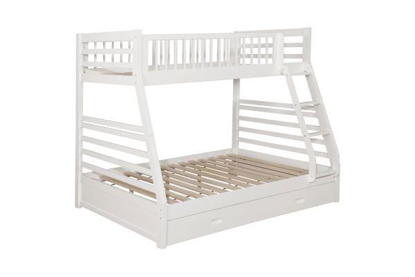 Ashton Twin / Full Bunk Bed - White
