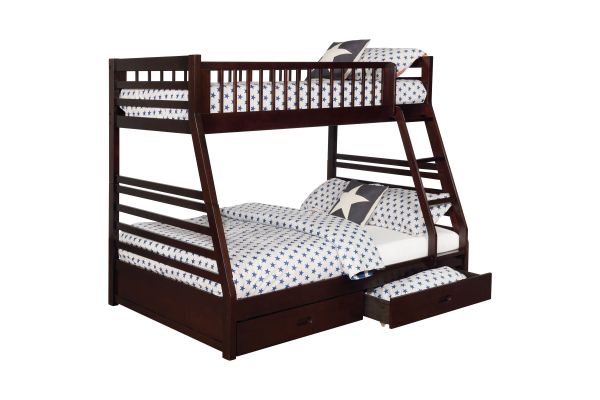 Ashton Twin / Full Bunk Bed - Cappuccino
