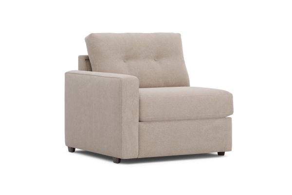 ModularOne Stone Left Arm Facing Power Recliner