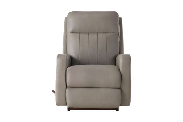 Finley Pewter Leather Rocker Recliner by La-Z-Boy
