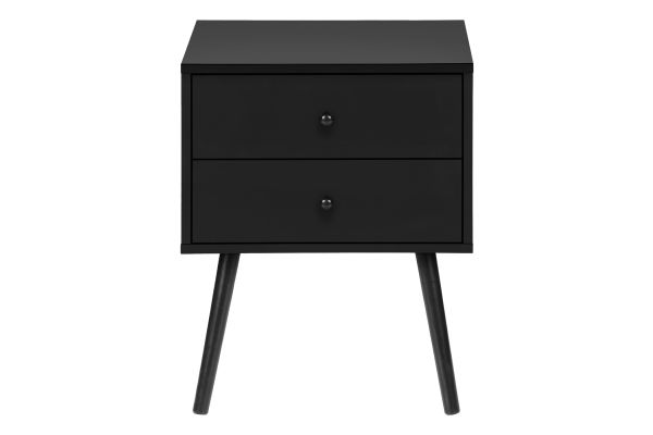 Monarch Specialties I 3628 - Black End Table With 2 Drawers