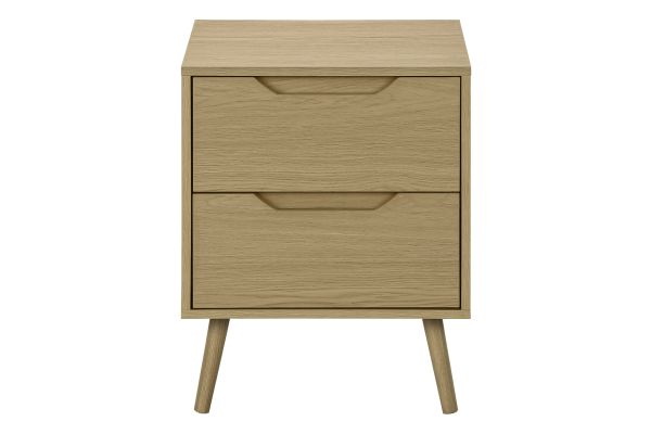 Monarch Specialties I 3692 - Natural End Table - 2 Drawers