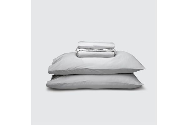 Weightless Cotton Split California King Sheet Set - Coastal Gray