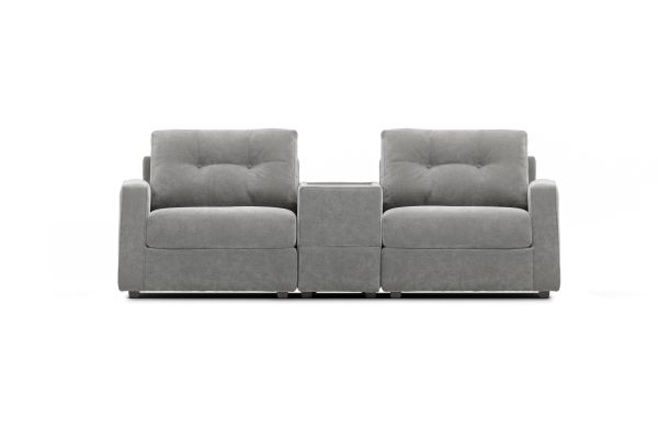 ModularOne Granite Power Reclining Console Loveseat